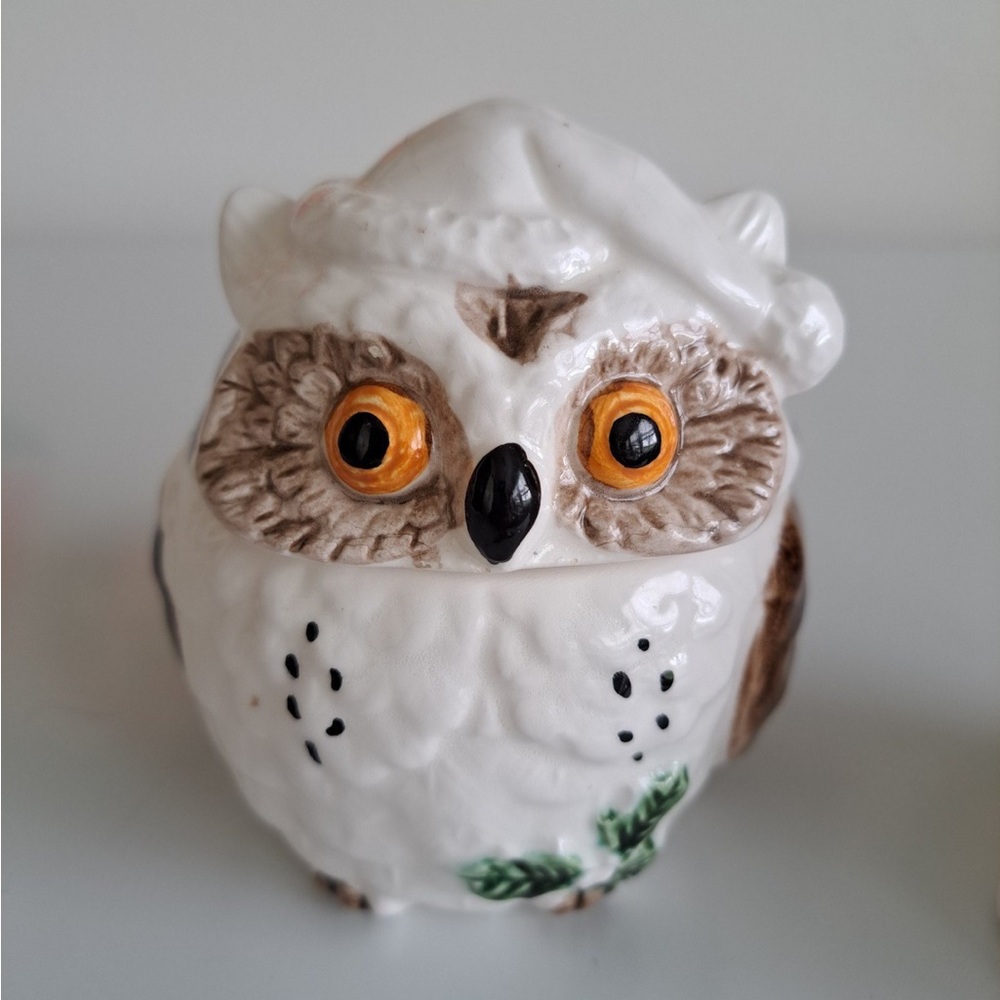 Vintage 1979 Enesco owls set - Picture 5 of 10